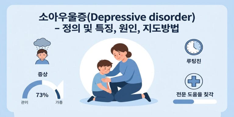 소아우울증(Depressive disorder)  – 정의 및 특징, 원인, 지도방법