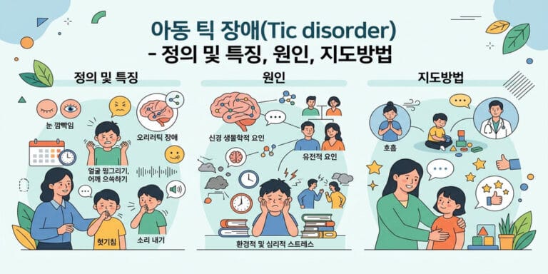 아동 틱 장애(Tic disorder) – 정의 및 특징, 원인, 지도방법