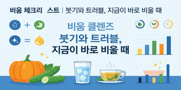 비움 체크리스트 | 붓기와 트러블, 지금이 바로 비울 때