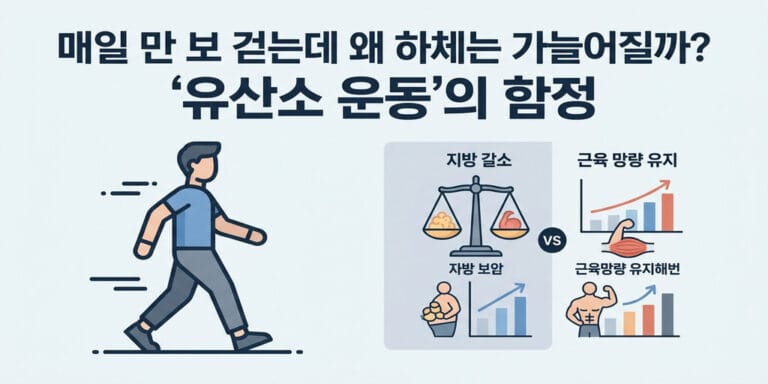 매일 만 보 걷는데 왜 하체는 가늘어질까? ‘유산소 운동’의 함정