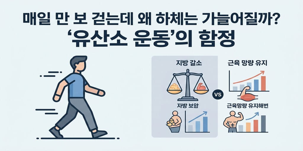 매일 만 보 걷는데 왜 하체는 가늘어질까? '유산소 운동'의 함정 - 이미지 1