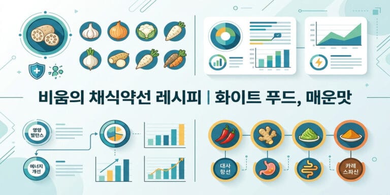 비움의 채식약선 레시피|화이트 푸드, 매운맛