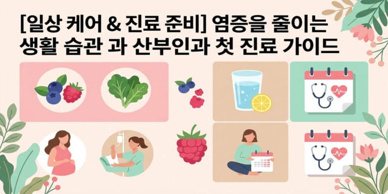 [일상 케어 & 진료 준비] 염증을 줄이는 생활 습관과 산부인과 첫 진료 가이드
