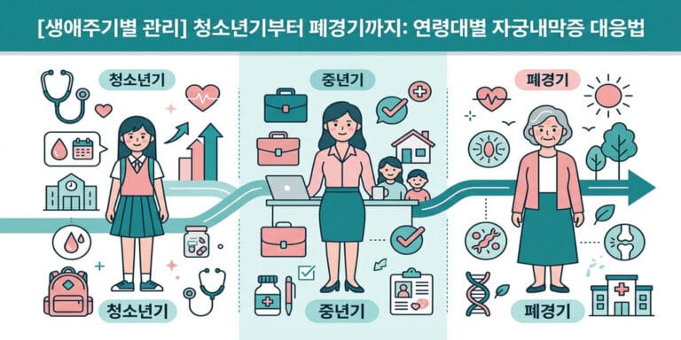 [생애주기별 관리] 청소년기부터 폐경기까지: 연령대별 자궁내막증 대응법