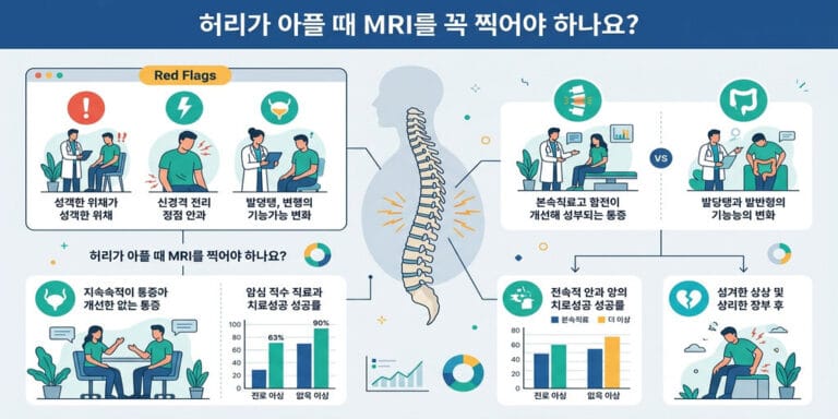허리가 아플 때 MRI를 꼭 찍어야 하나요?